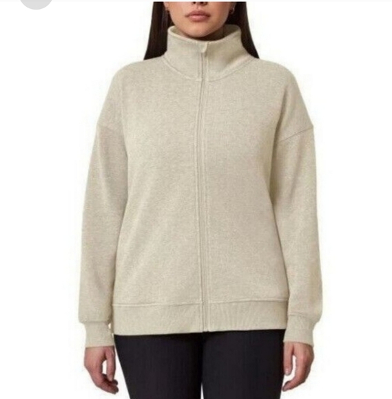 NWT Mondetta Ladies' Fleece Full Zip Jack Tan Size XL - Picture 1 of 4